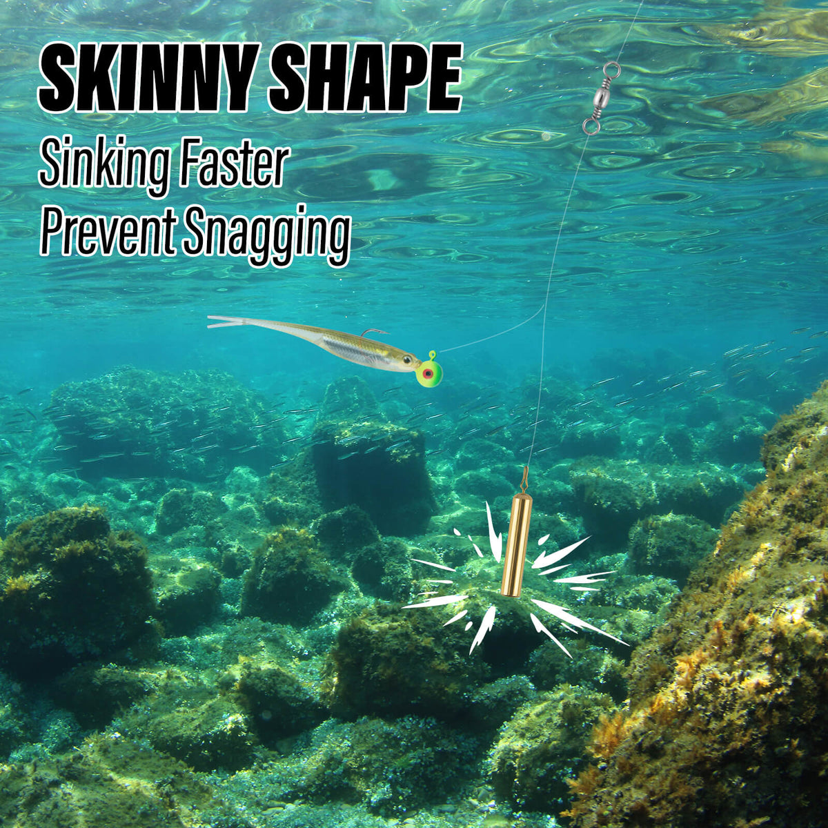 Dr.Fish Brass Drop Shot Sinkers 06