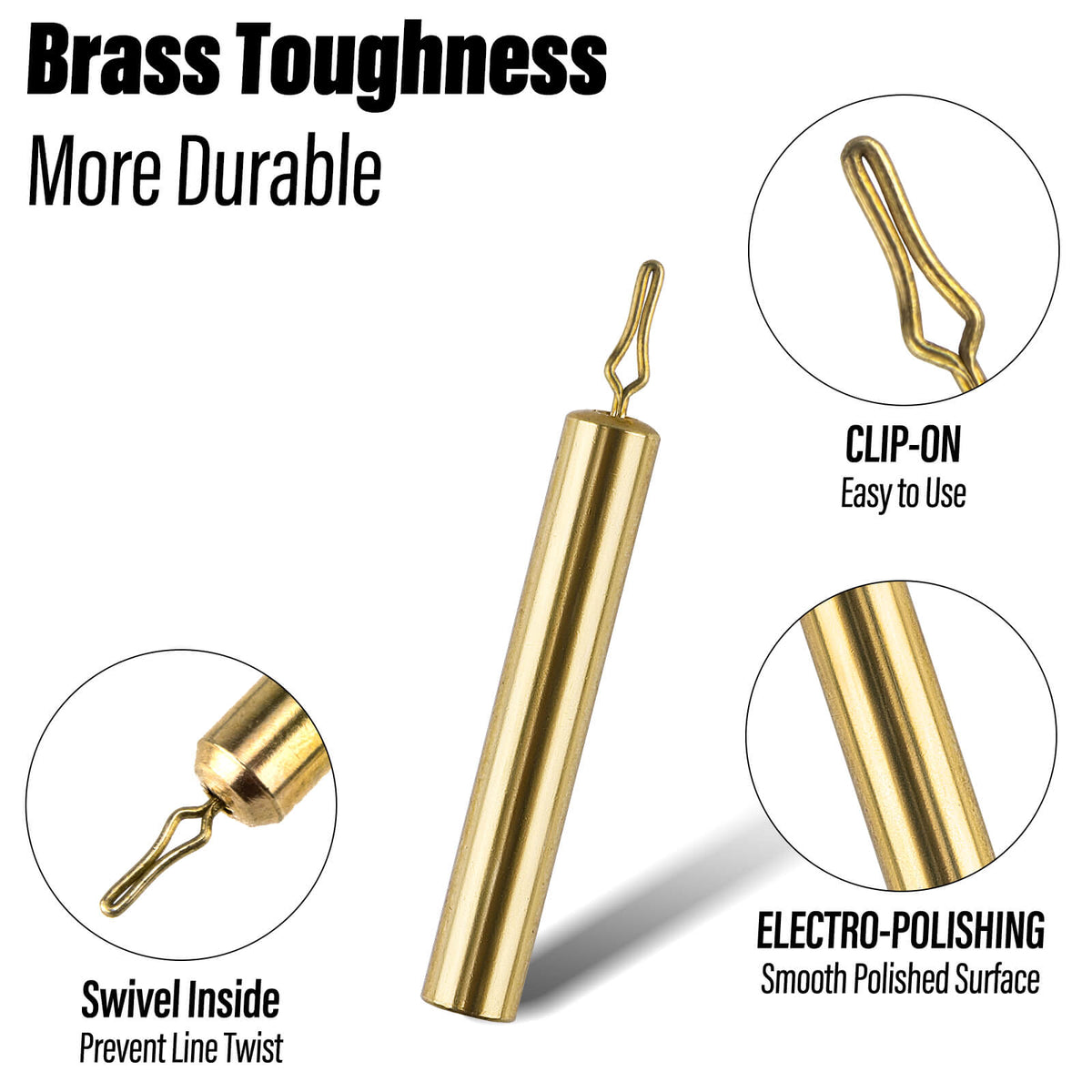 Dr.Fish Brass Drop Shot Sinkers 02