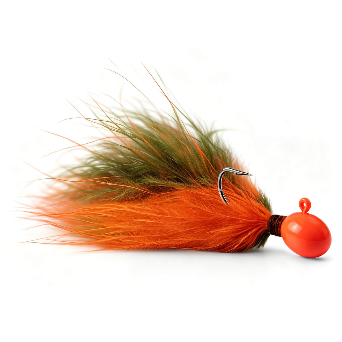 Dr.Fish 5pcs Marabou Feather Jigs for Crappie, Bass & Trout