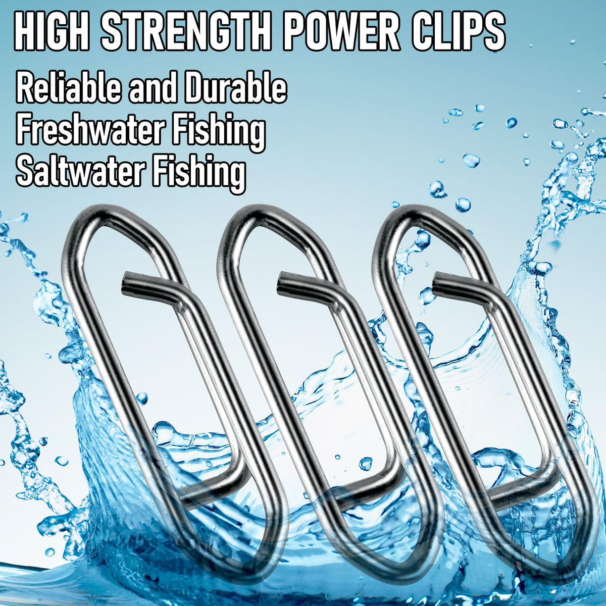 Dr.Fish 50pcs Power Speed Clips 25-175lb