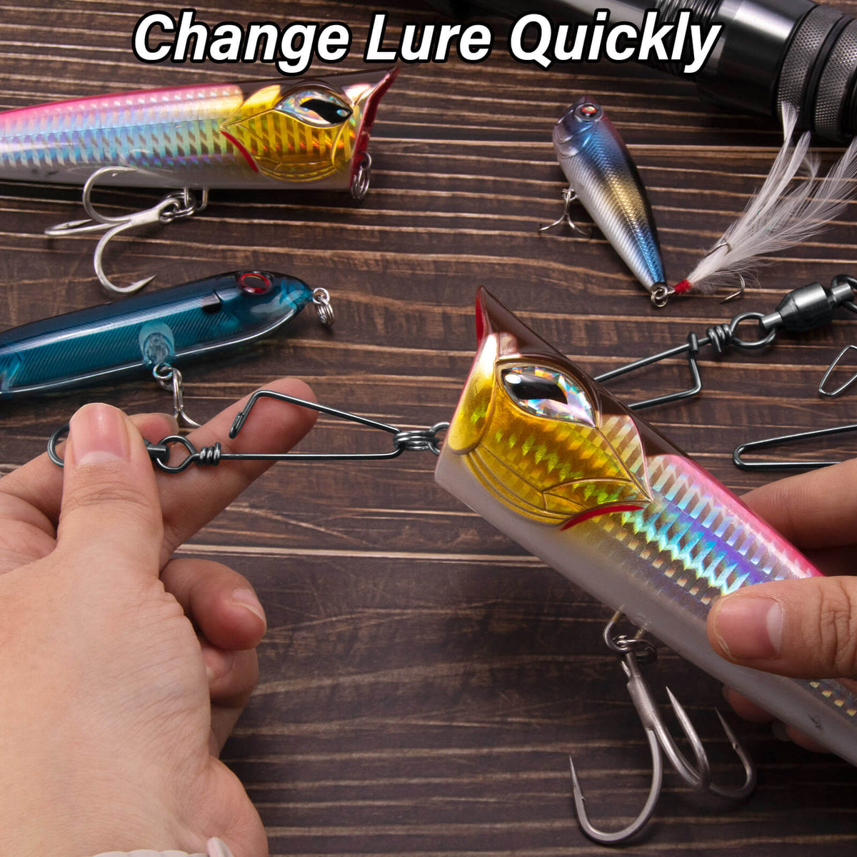 Dr.Fish Ball Bearing Swivel with Coast Lock Snap
