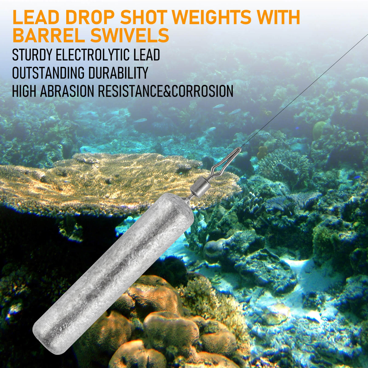 Dr.Fish Cylinder Drop Shot Weights 06