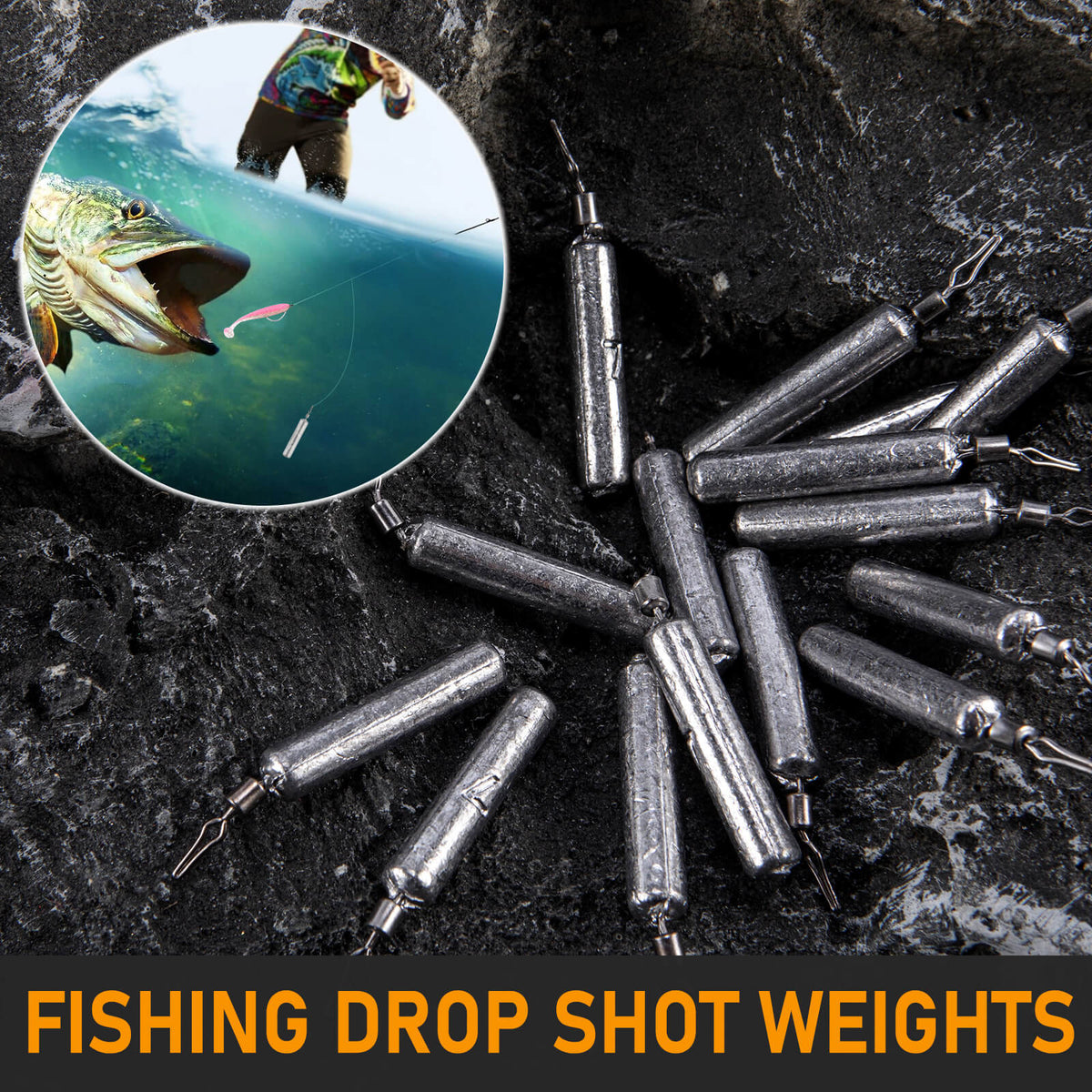 Dr.Fish Cylinder Drop Shot Weights 07