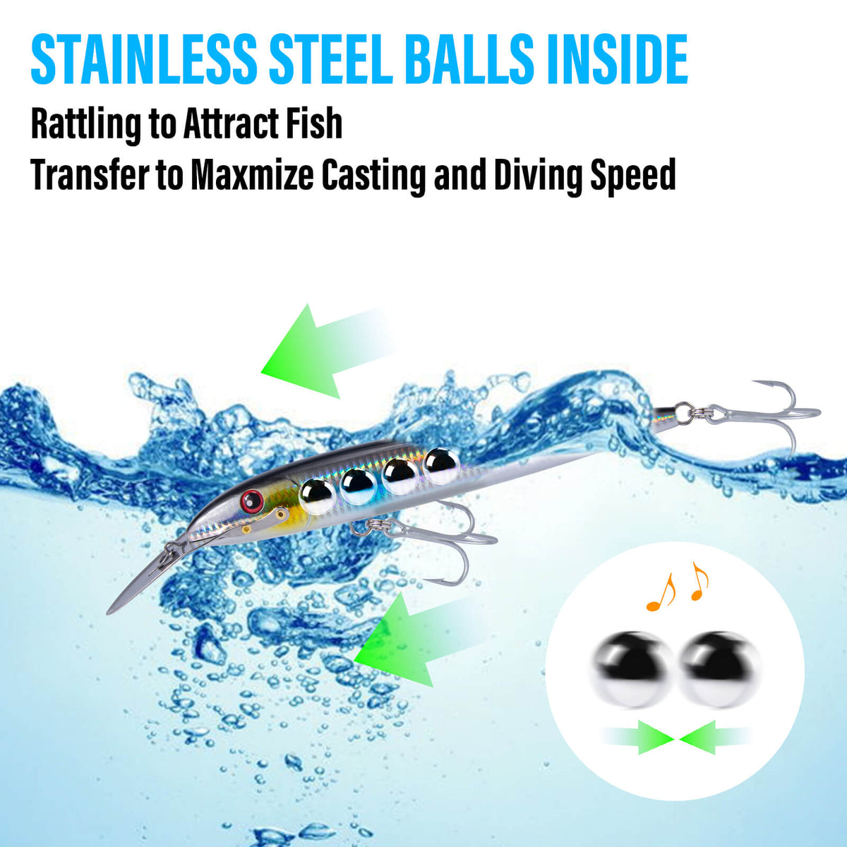 Dr.Fish Deep Diving Trolling Lures