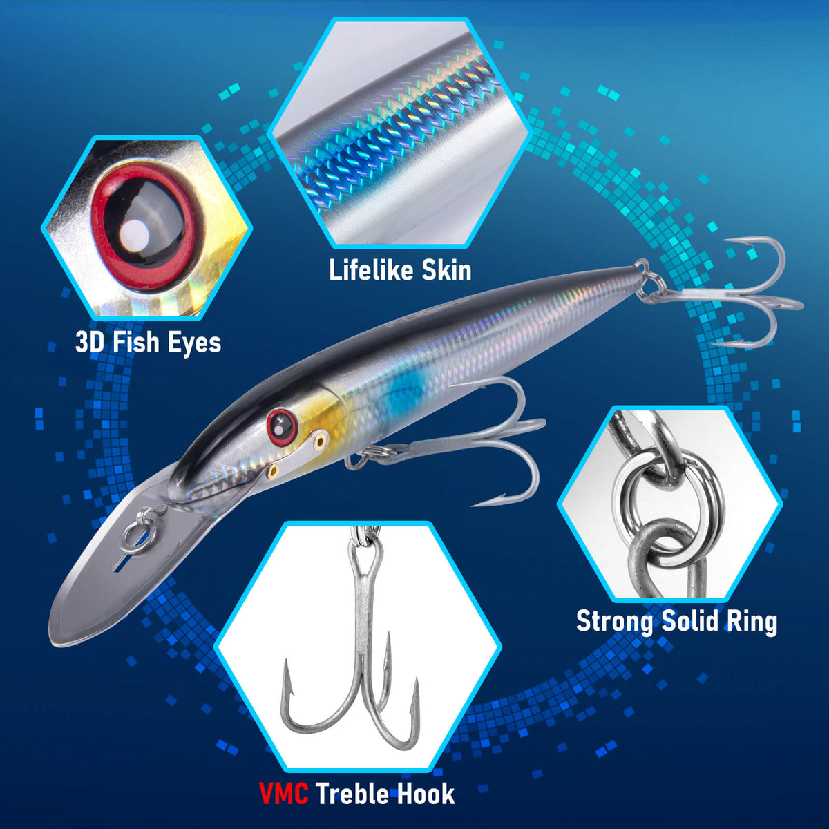 Dr.Fish Deep Diving Trolling Lures