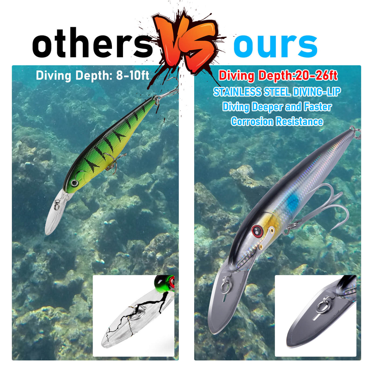 Dr.Fish Deep Diving Trolling Lures