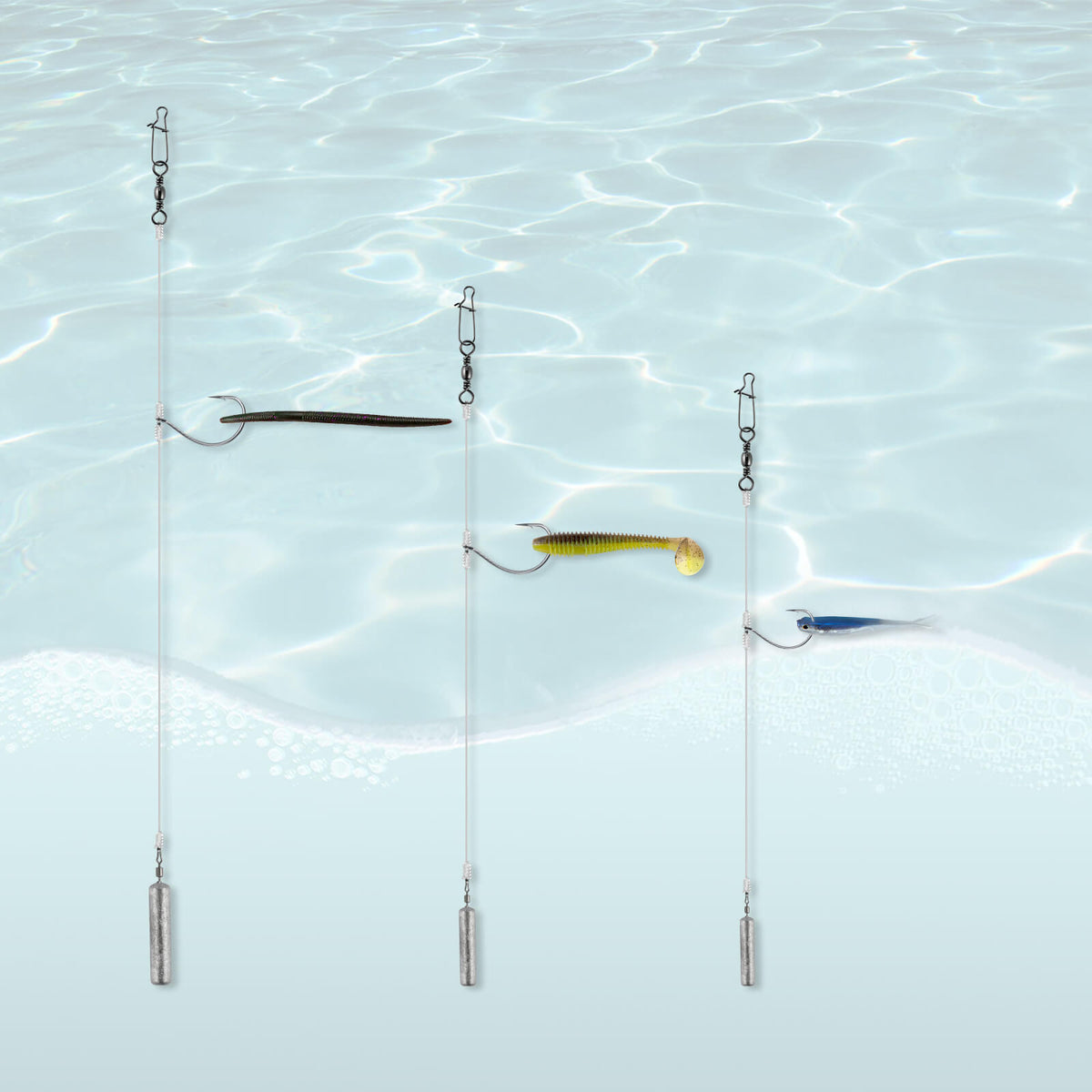 Dr.Fish 55/100 pack Dropshot Rigs Set