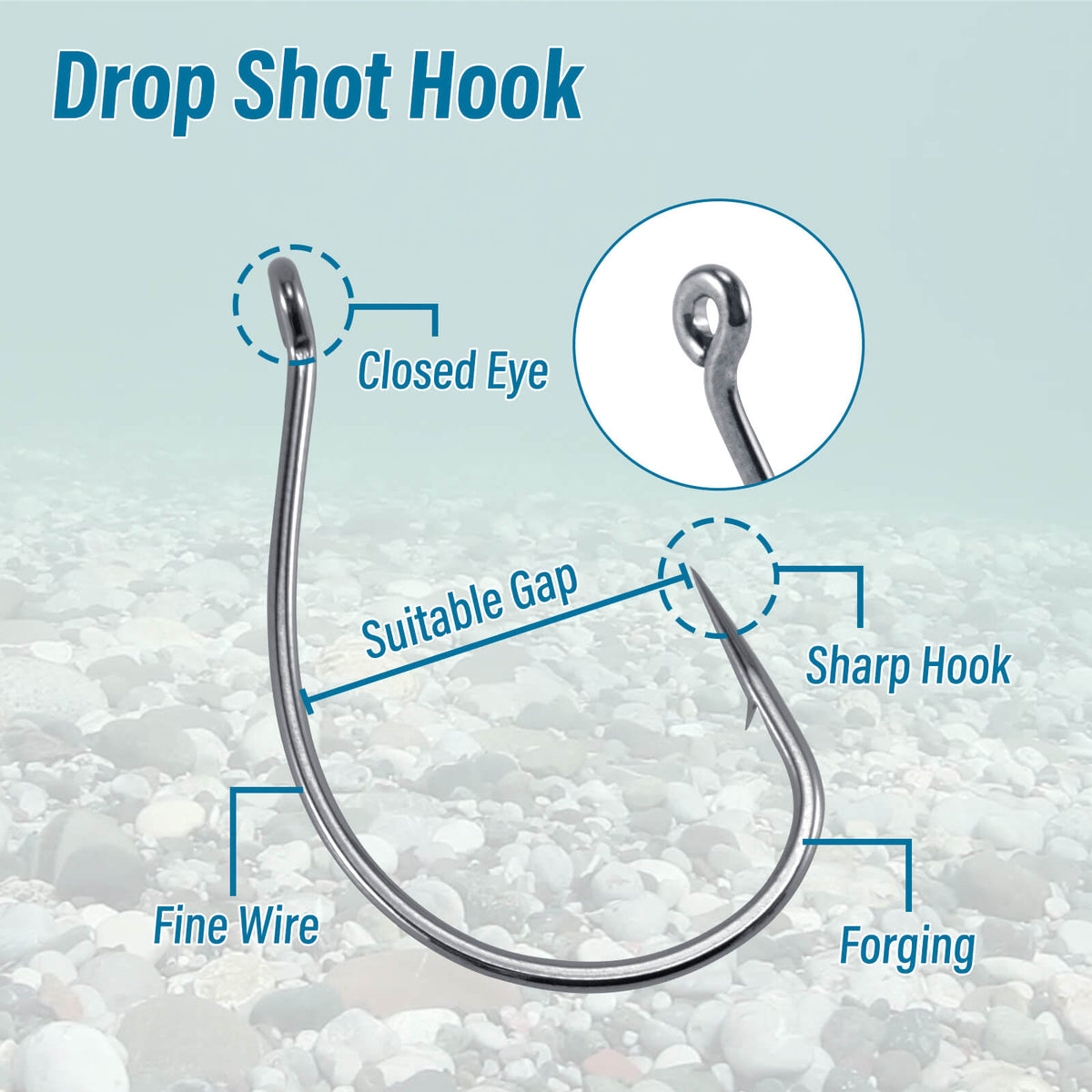 Dr.Fish 55/100 pack Dropshot Rigs Set