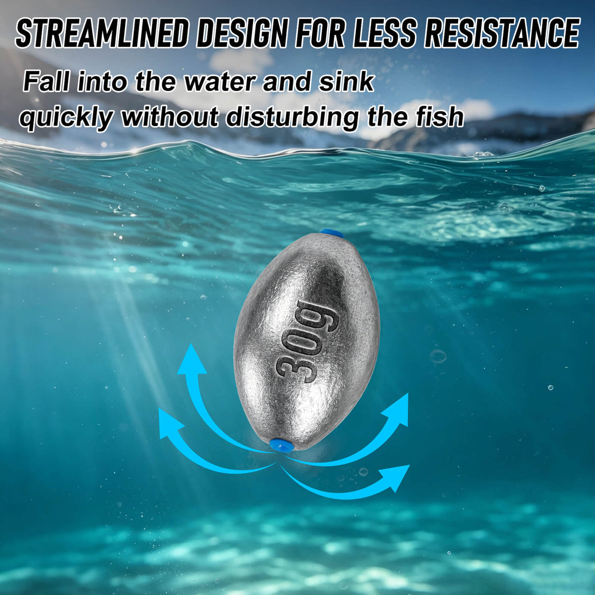 Dr.Fish Egg Sinkers with Smooth Plastic Core 03