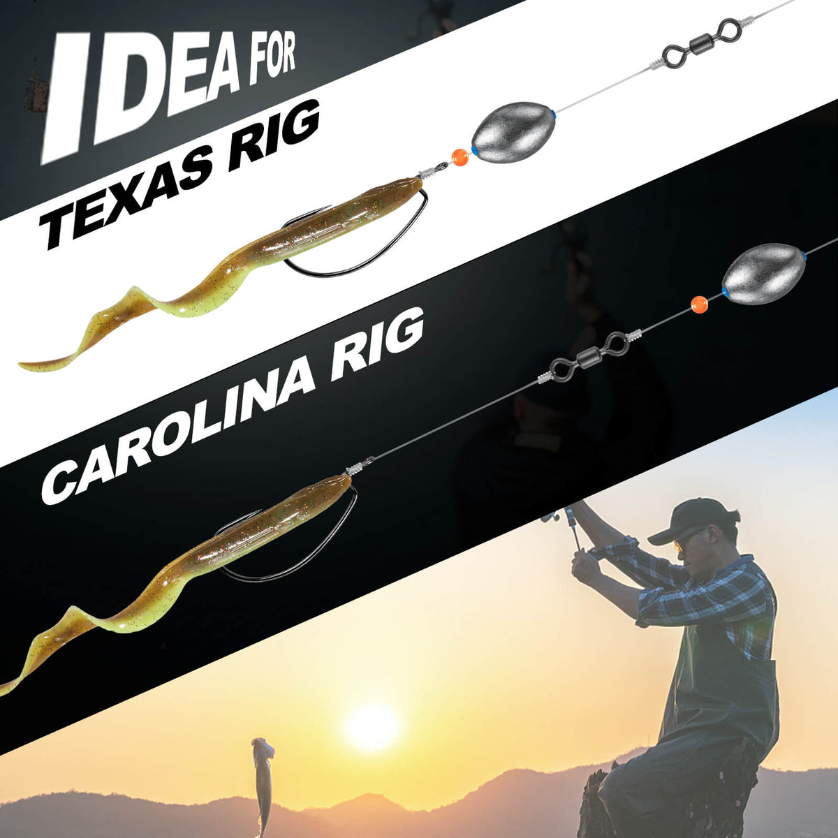Dr.Fish Egg Sinkers with Smooth Plastic Core 05