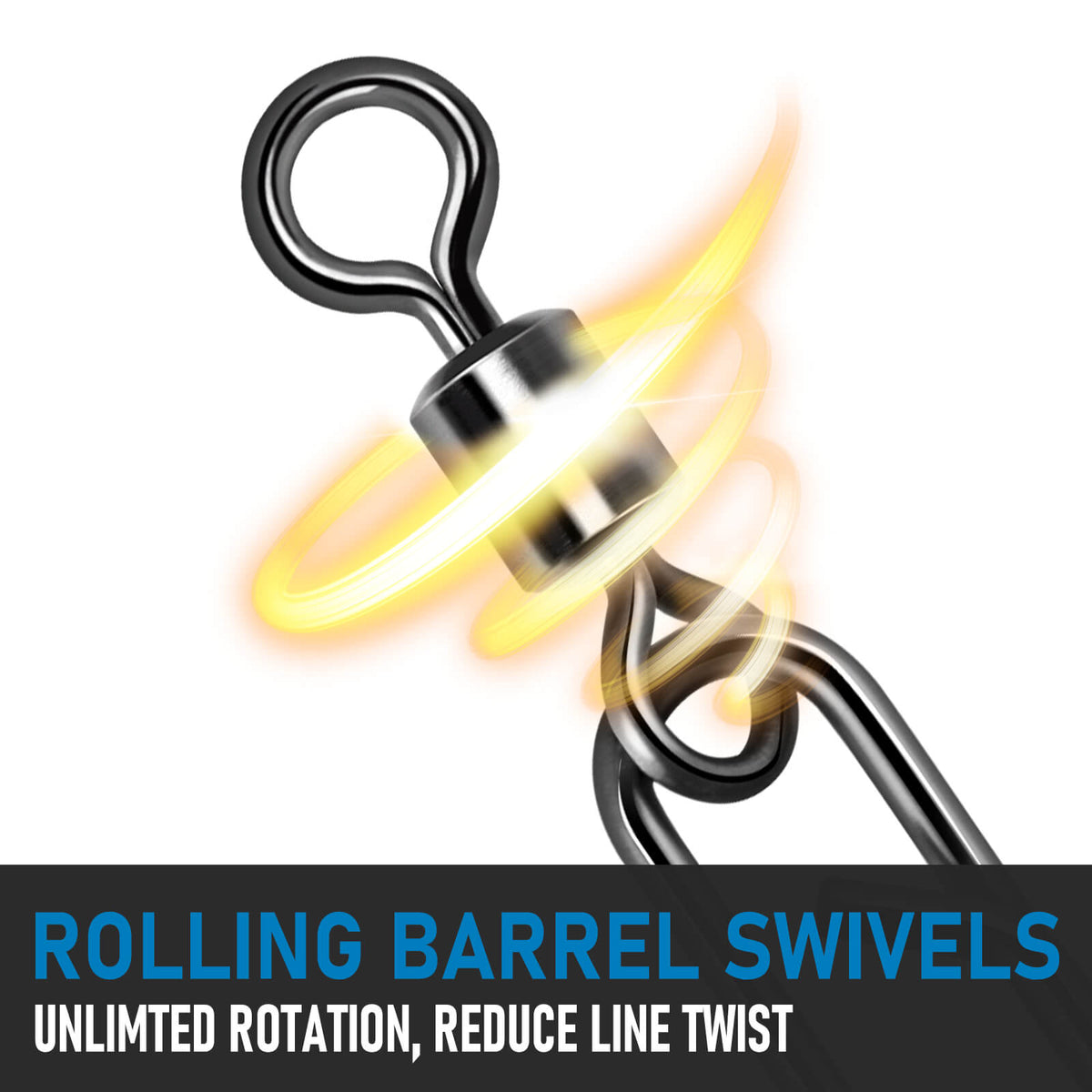 Dr.Fish Fishing Power Clips with Barrel Swivels 03