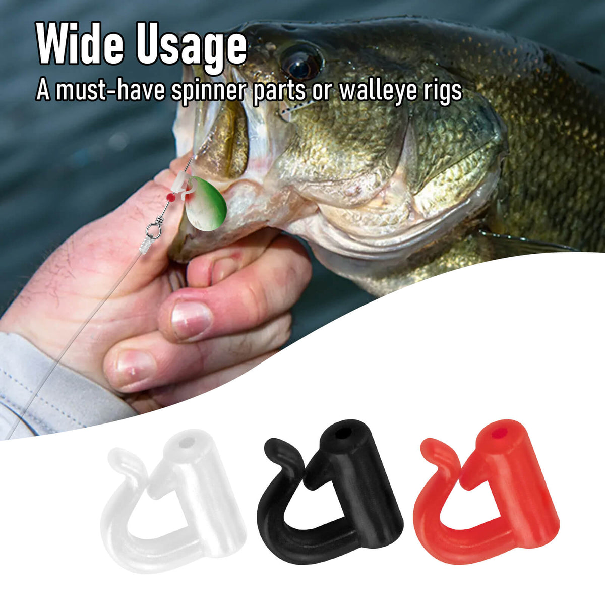 Dr.Fish 100pcs Spinner Clevis Quick Change