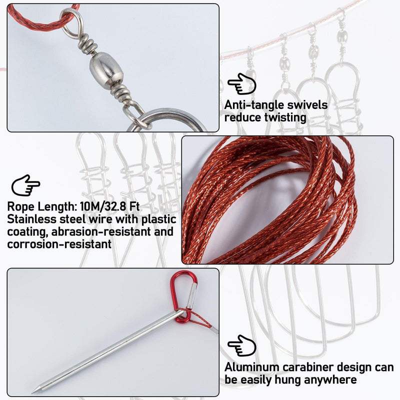 Dr.Fish 21.3-27.6in Spearfishing Poles &Materials Kit