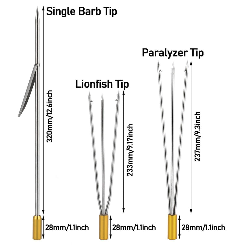 Dr.Fish 21.3-27.6in Spearfishing Poles &Materials Kit