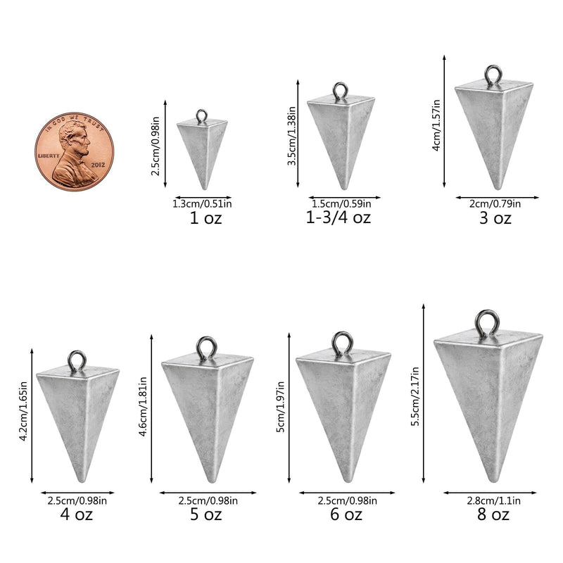 Fishing Weight Pyramid Sinker Dr.Fish 7