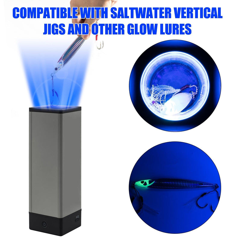Dr.Fish Portable 16-hour Battery Life LED Glow UV Lure Charger