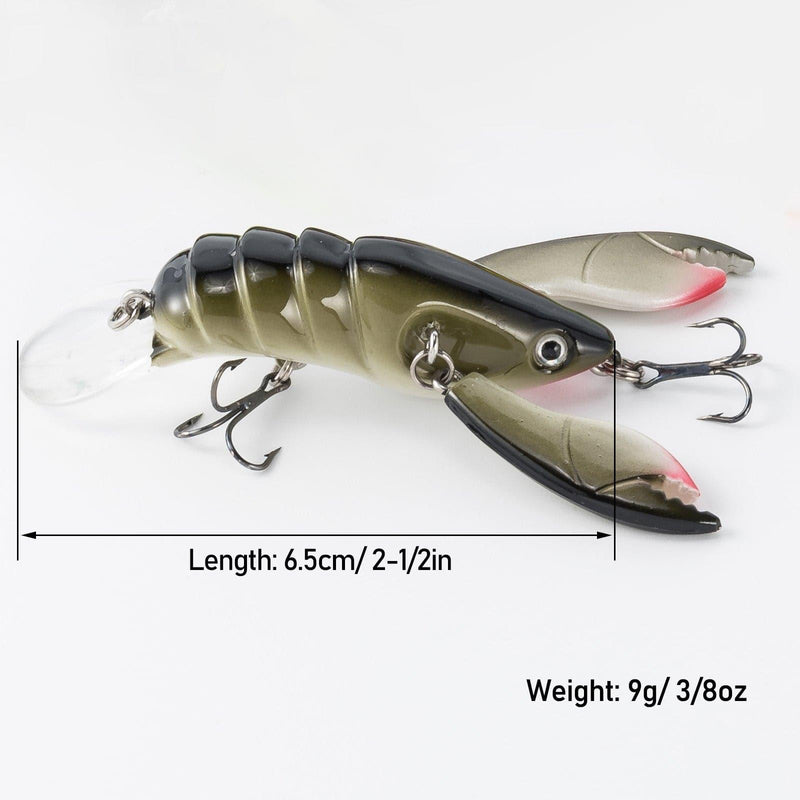 Dr.Fish Crawfish Crankbait Fishing Lure 2.5"