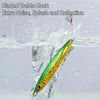 Dr.Fish 5pcs Metal  Spinner Vertical Jigs 3-3.75''
