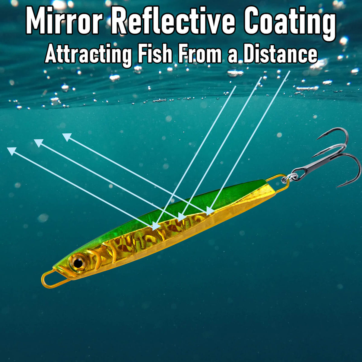 Dr.Fish 5pcs Fishing Jigs Metal Spoon 1oz-2oz
