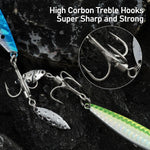 Dr.Fish 5pcs Spinner Blade Vertical Diamond Jig  0.25-1.06 oz