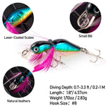 Dr.Fish 5pcs Crankbait Lure kit 1/5oz-3/10oz