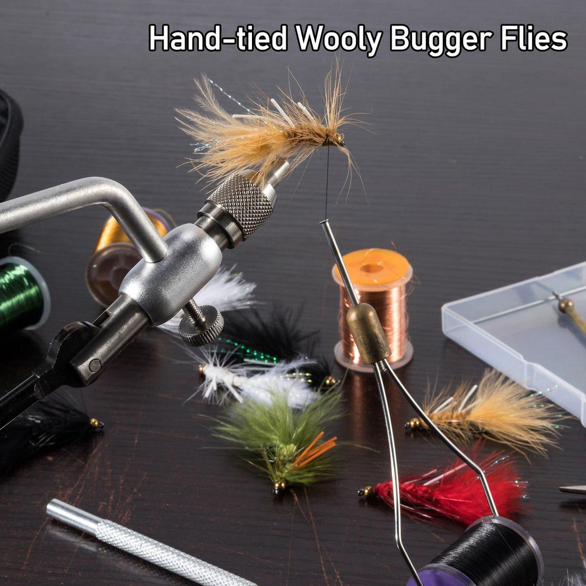 Dr.Fish 15pcs Wooly Bugger Flies 0.4g - Dr.Fish Tackles