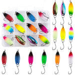 Dr.Fish  12pcs Spoons Spinners Lures Kit