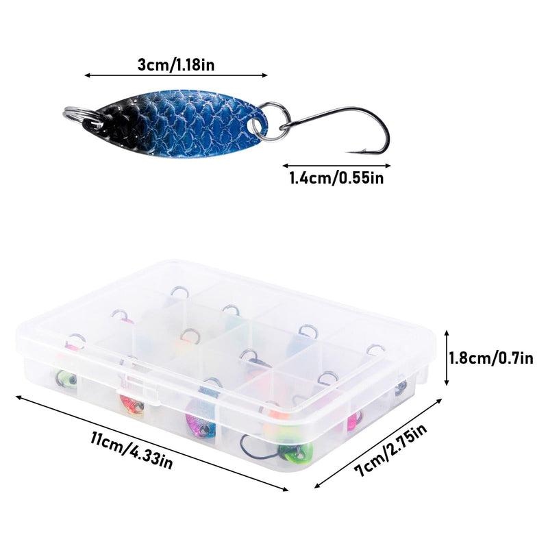 Dr.Fish  12pcs Spoons Spinners Lures Kit