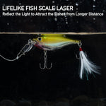 Dr.Fish 3pcs Lifelike  Minnow Lure 3.6" 0.45 oz