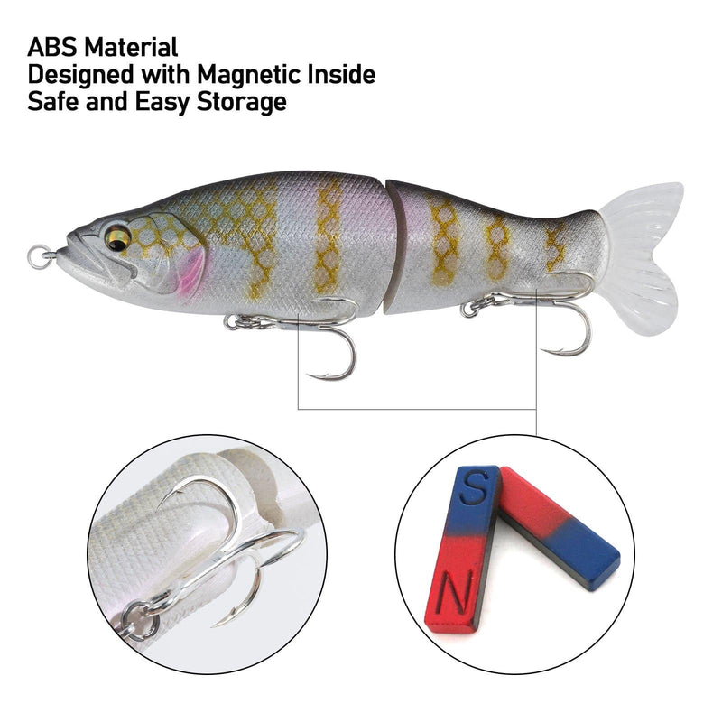 Dr.Fish  Jointed Swimbait Glide Lure 5.3''1oz