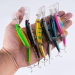 Dr.Fish 6pcs Jointed Jerkbait Minnow Lures 5.3" 1/2oz