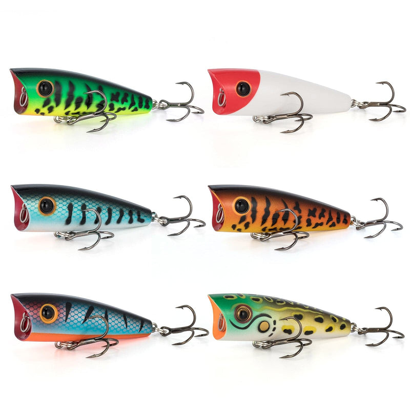 Dr.Fish Topwater Popper  Fishing Lures  2.4"  1/4oz
