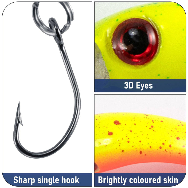 Dr.Fish 8pcs Forellen Wobbler  4cm 1.5g - Dr.Fish Tackles
