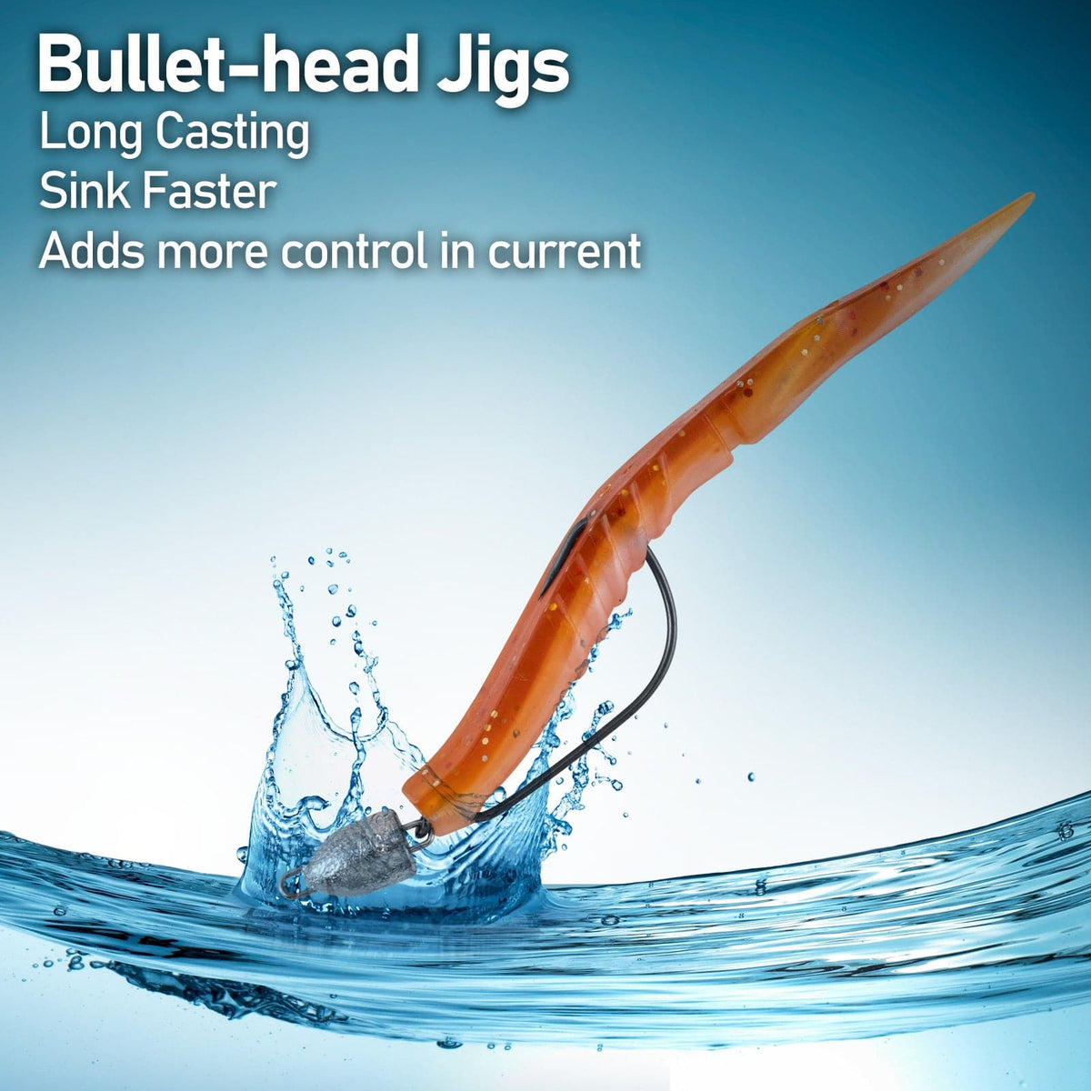 Dr.Fish 20pcs Bullet Jig Head 3.5-10g