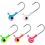Dr.Fish 20pcs Big Eye Jig Heads 1/32oz-1/4oz