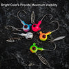 Dr.Fish 10pcs Underspin Jig Heads1/8oz-1/4oz