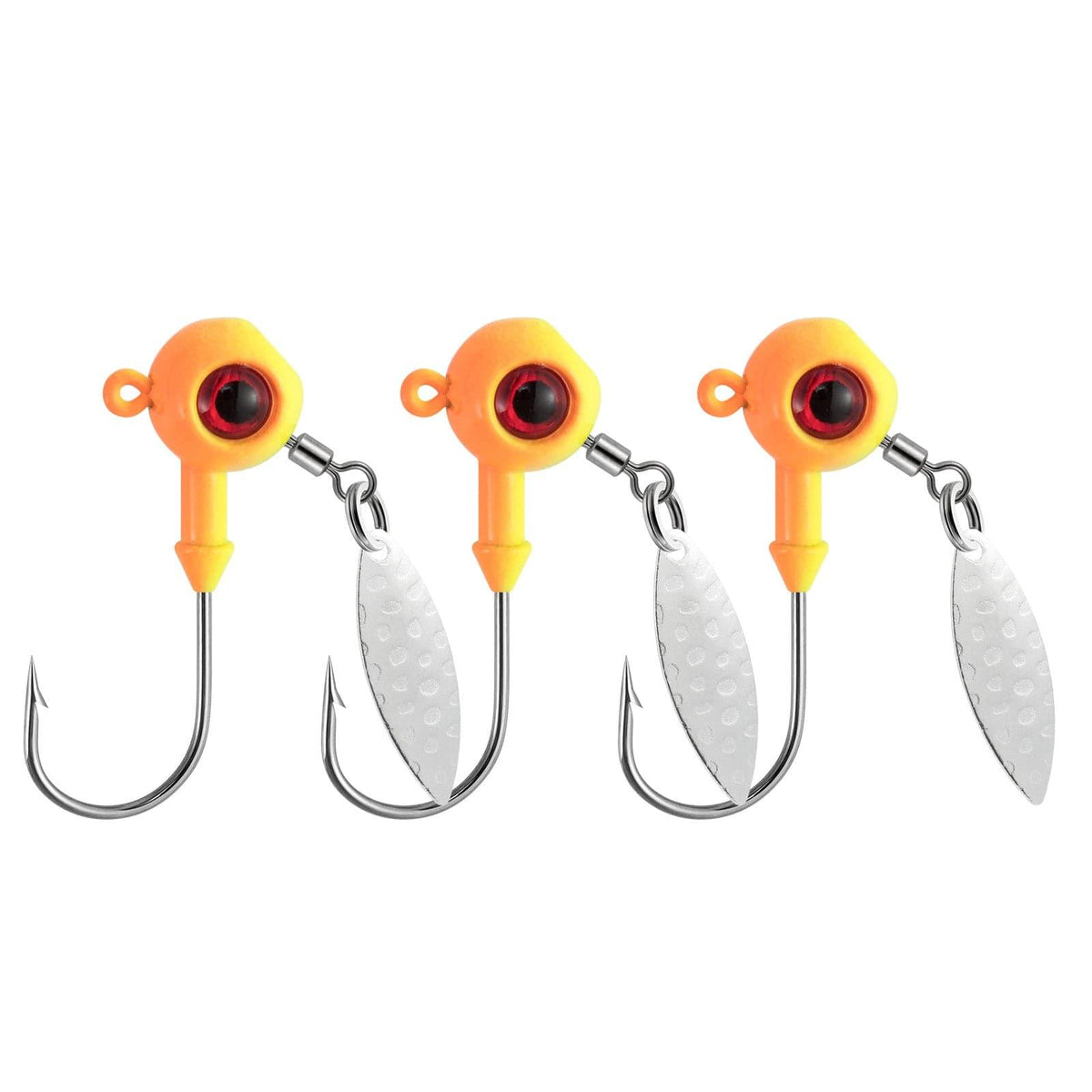 Dr.Fish 10pcs Underspin Jig Heads1/8oz-1/4oz - Dr.Fish Tackles