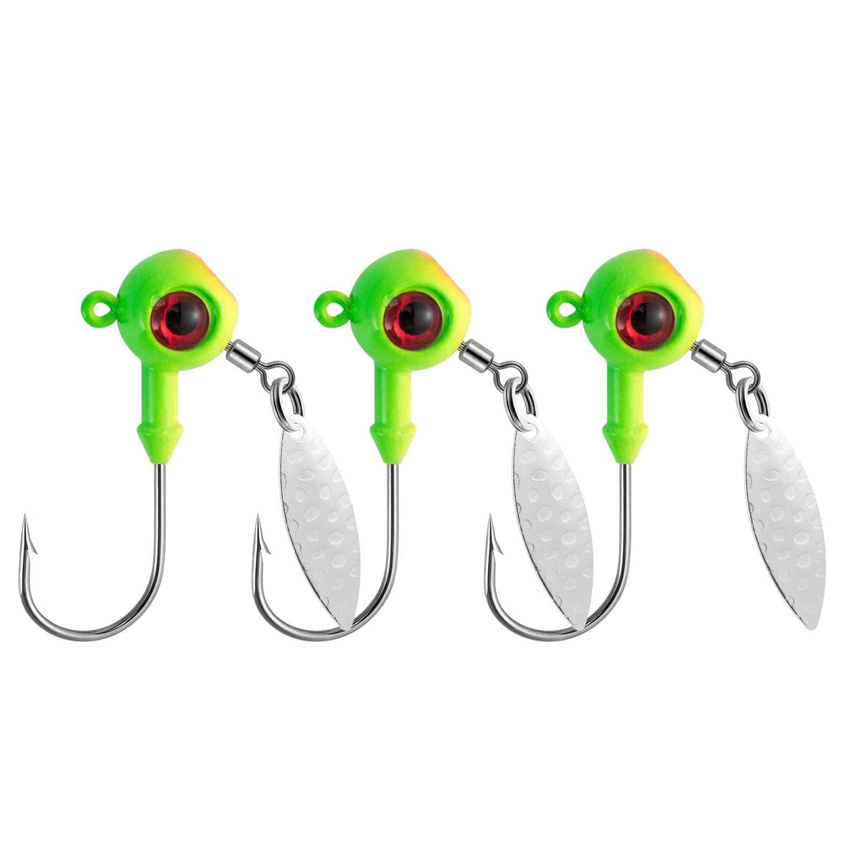 Dr.Fish 10pcs Underspin Jig Heads1/8oz-1/4oz - Dr.Fish Tackles