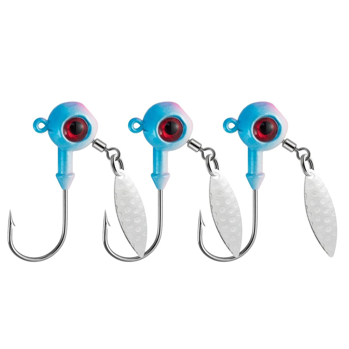 Dr.Fish 10pcs Underspin Jig Heads1/8oz-1/4oz