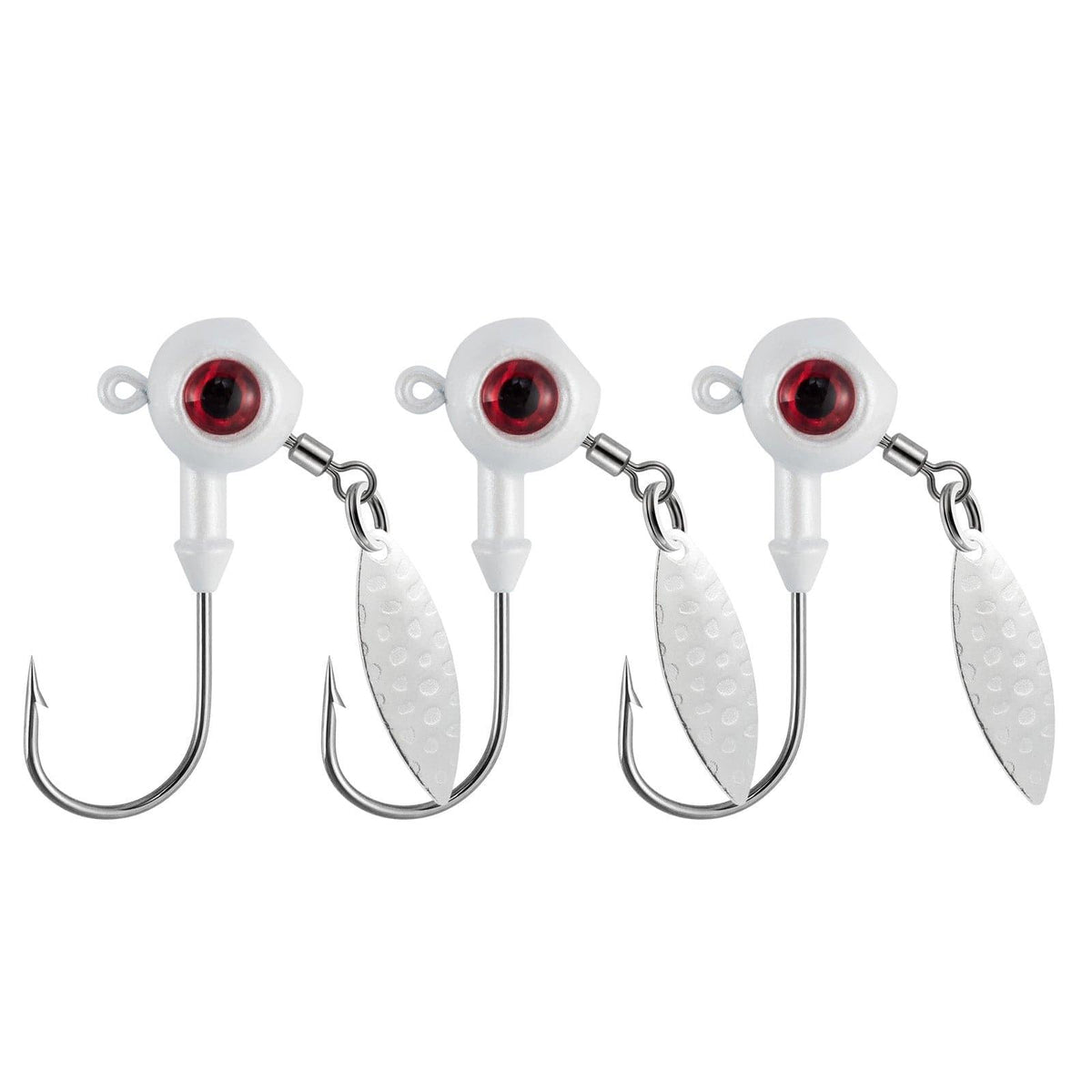 Dr.Fish 10pcs Underspin Jig Heads1/8oz-1/4oz