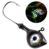 Dr.Fish 2pcs LED 3D Eyes Fishing Jig Head  1/2oz -1oz
