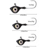Dr.Fish 2pcs LED 3D Eyes Fishing Jig Head  1/2oz -1oz