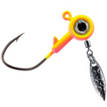 Dr.Fish 10pcs Underspin Jig Heads with Spinner Blade 1/32-3/8oz