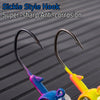 Dr.Fish 10pcs Underspin Jig Heads with Spinner Blade 1/32-3/8oz