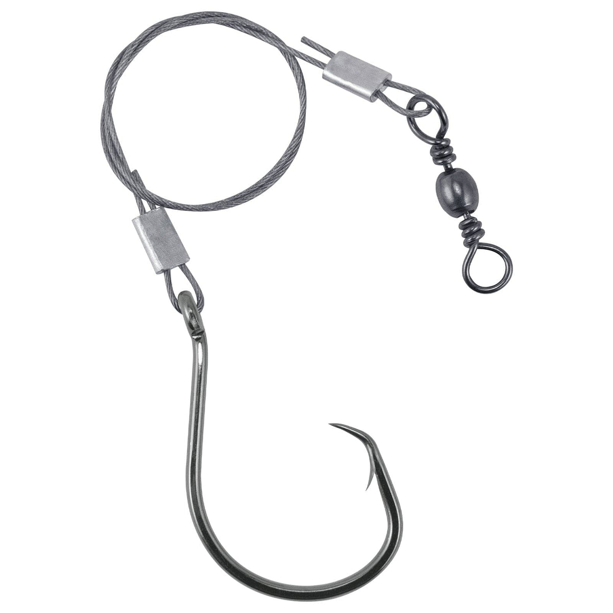 Dr.Fish 30pcs  Circle Hooks Wire Leaders