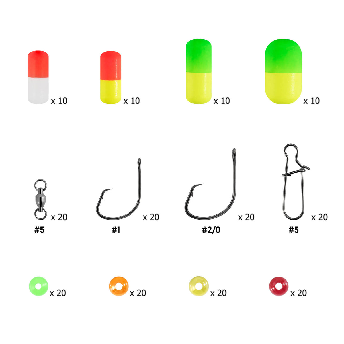 Dr.Fish 200pcs Pompano Rig Making Kit - E2