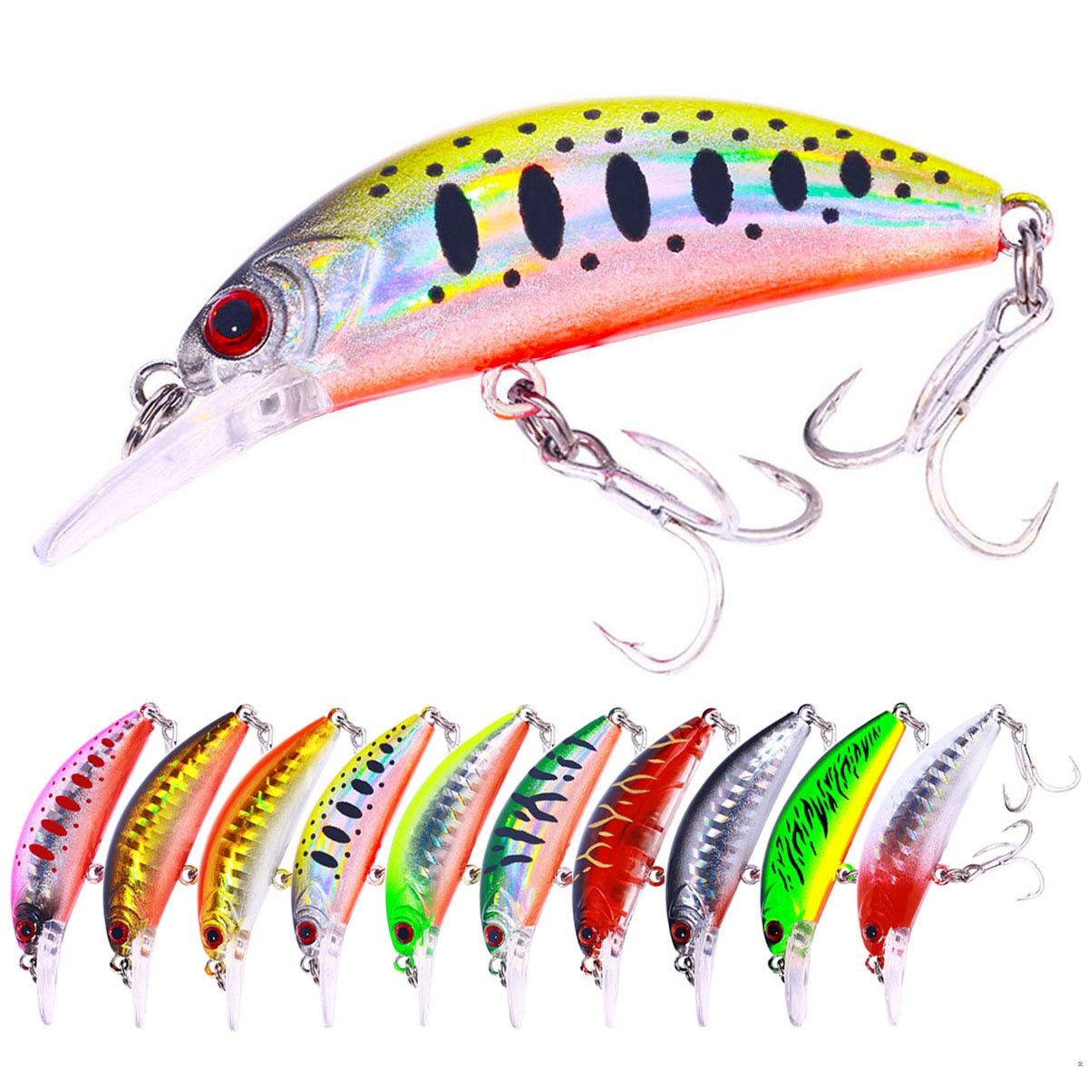 Dr.Fish Minnow Bass Fishing Lures 6.2cm 5.5g
