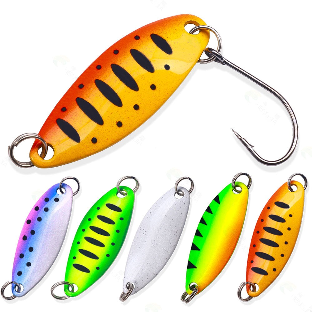 Dr.Fish 3pcs Colorful Fishing Spoon Lures 1/10oz