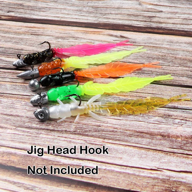 Dr.Fish 5pcs Artificial Creature Jig Head Hook 75cm1.32g