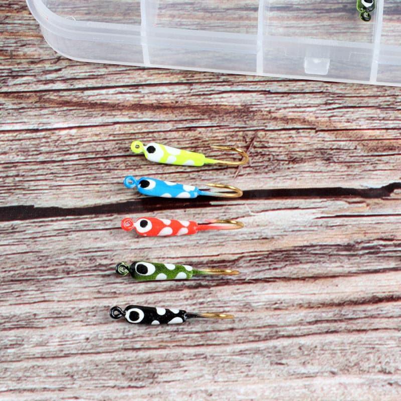 Dr.Fish 10pcs  Ice Fishing Glow Mini  Jigs 0.7g - Dr.Fish Tackles